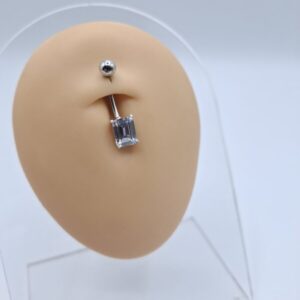 پیرسینگ ناف نقره